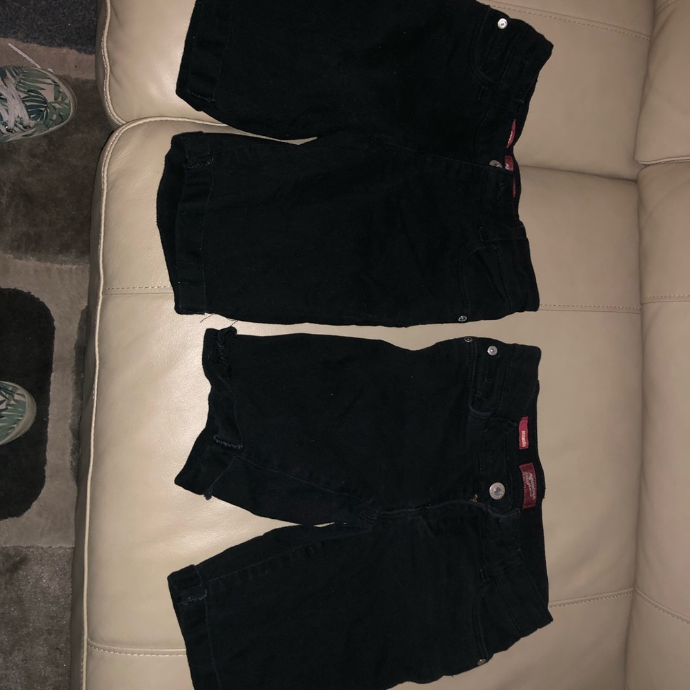 Lot of 4 Az Bermuda’s Girls Black uniform shorts